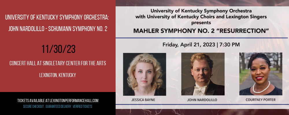 University of Kentucky Symphony Orchestra at Concert Hall at Singletary Center for the Arts